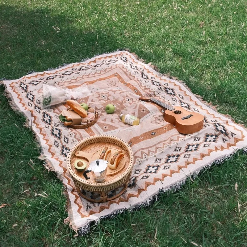 

RV Blanket Outdoor Style Decorative Blanket Sofa Blanket Travel Homestay Camping Picnic Set Tapestry