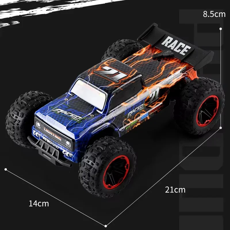 Véhicule tout-terrain télécommandé sans fil pour garçons, lumières de pulvérisation, escalade, simulation, équation, dérive, modèle de course, jouet cadeau