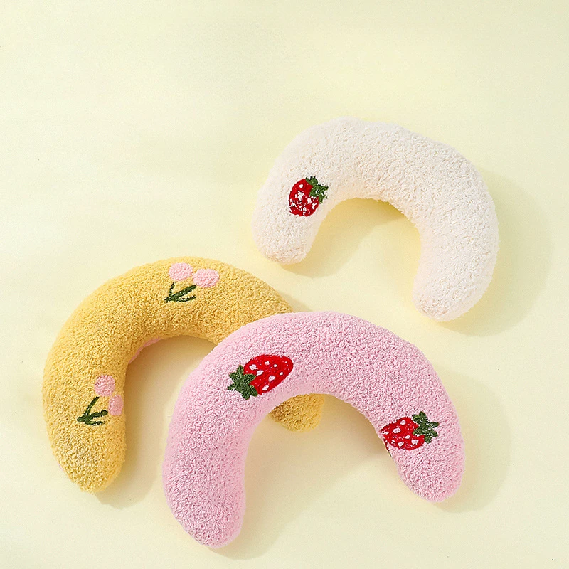 

Plush Cute Cat Chew Toy Catnip Self-hi Bite Toys Strip Pillow Teaser Toys for Cats Soft Interactive Cat Plaything Katten Toy