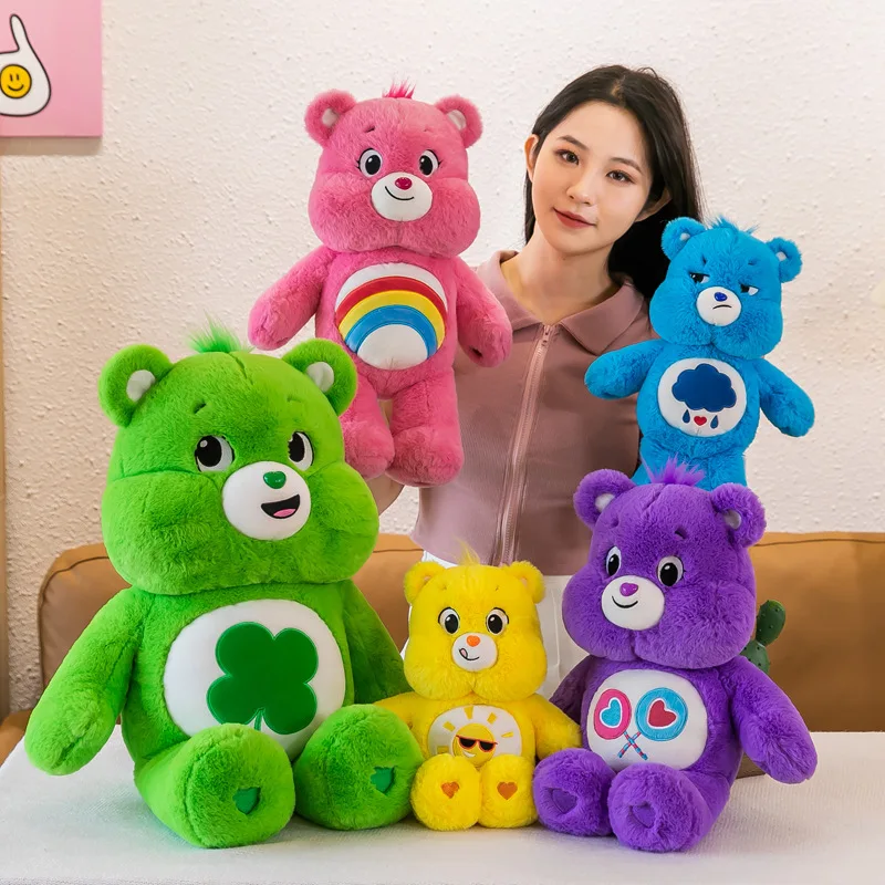 New Kawaii 65cm Genuine Carebears Cute Stuffed Plush Toy Large Size Doll Rainbow Bear Pillow Children Birthday Christmas Gift