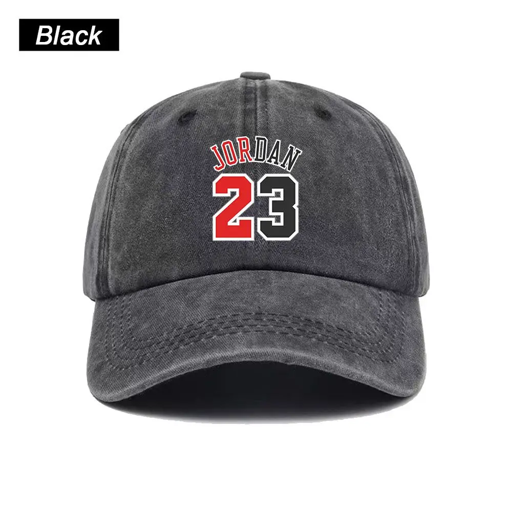 Vintage Washed Baseball Cap Star Goat #23 Fans Jordan Print Graphic Unisex Streetwear Casual Trucker Style Summer Cotton Sun Hat view 2