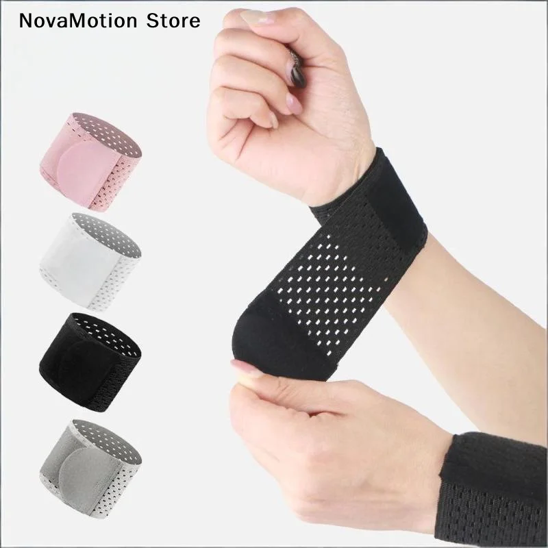 [NM]2Pcs Wristband Wrapping Compression Sports Elastic Adjustable Wrist Guard Support Basketball Weight Training Wrist Wraps[NM]