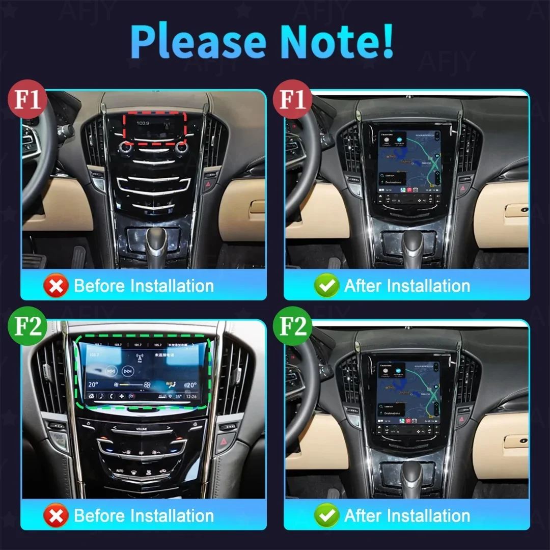 Android 13 For Cadillac Escalade ATS XTS SRX CTS ATSL 2015 2016-2019 Radio Screen Car GPS Navigation Head Unit Multimedia Player