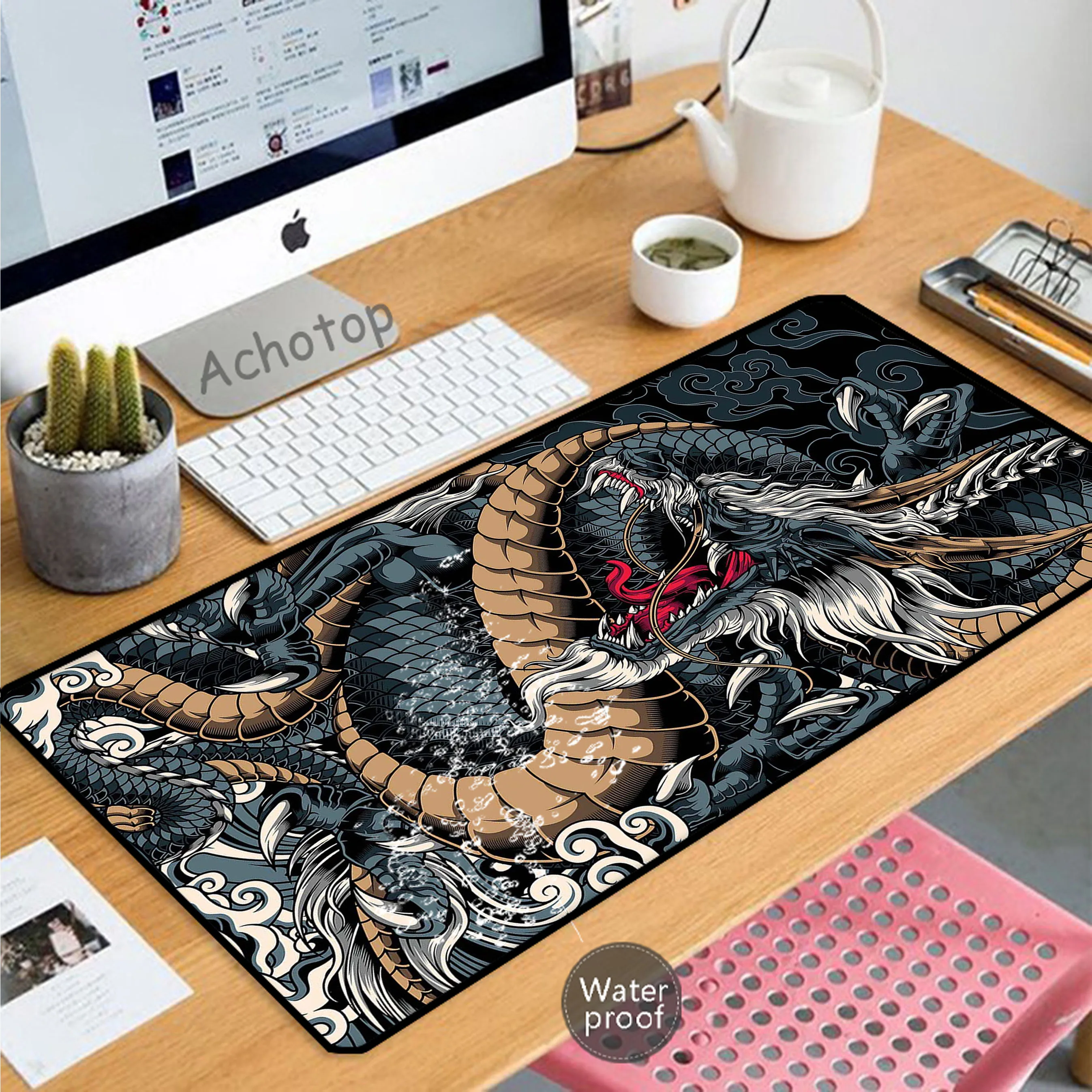 

Dragon Waterproof Antifouling Gaming Mousepad Gamer Mousemat Mouse Mat Desk Pad XXL Mouse Pad Keyboard Mat Pc Tapis de Souris