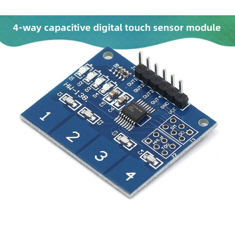 

TTP224 4Road Capacitive Switch Digital Sensor Module Applicablearduino