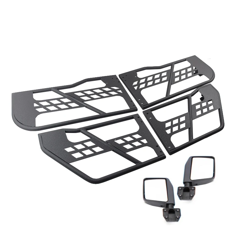 

Off Road 4x4 Tubular Door With Side View Mirror 4 Door For Jeep Wrangler JK Half/Safety Door