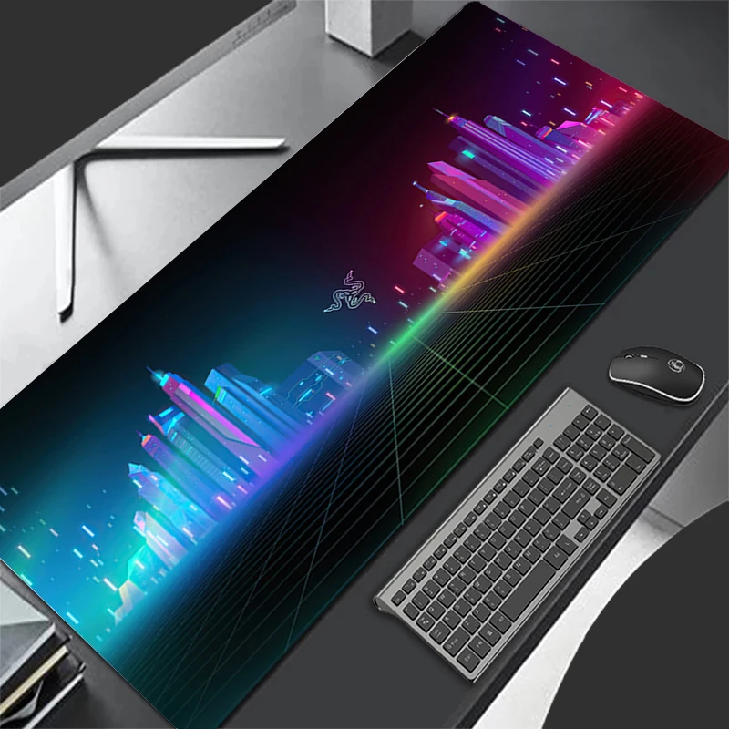 

Razer Mousepad Computer Cabinet Non-Slip Mouse Pad Anime Keyboard Pad Office Desk Mat HD Gaming Mats PC Accessories Extended Pad