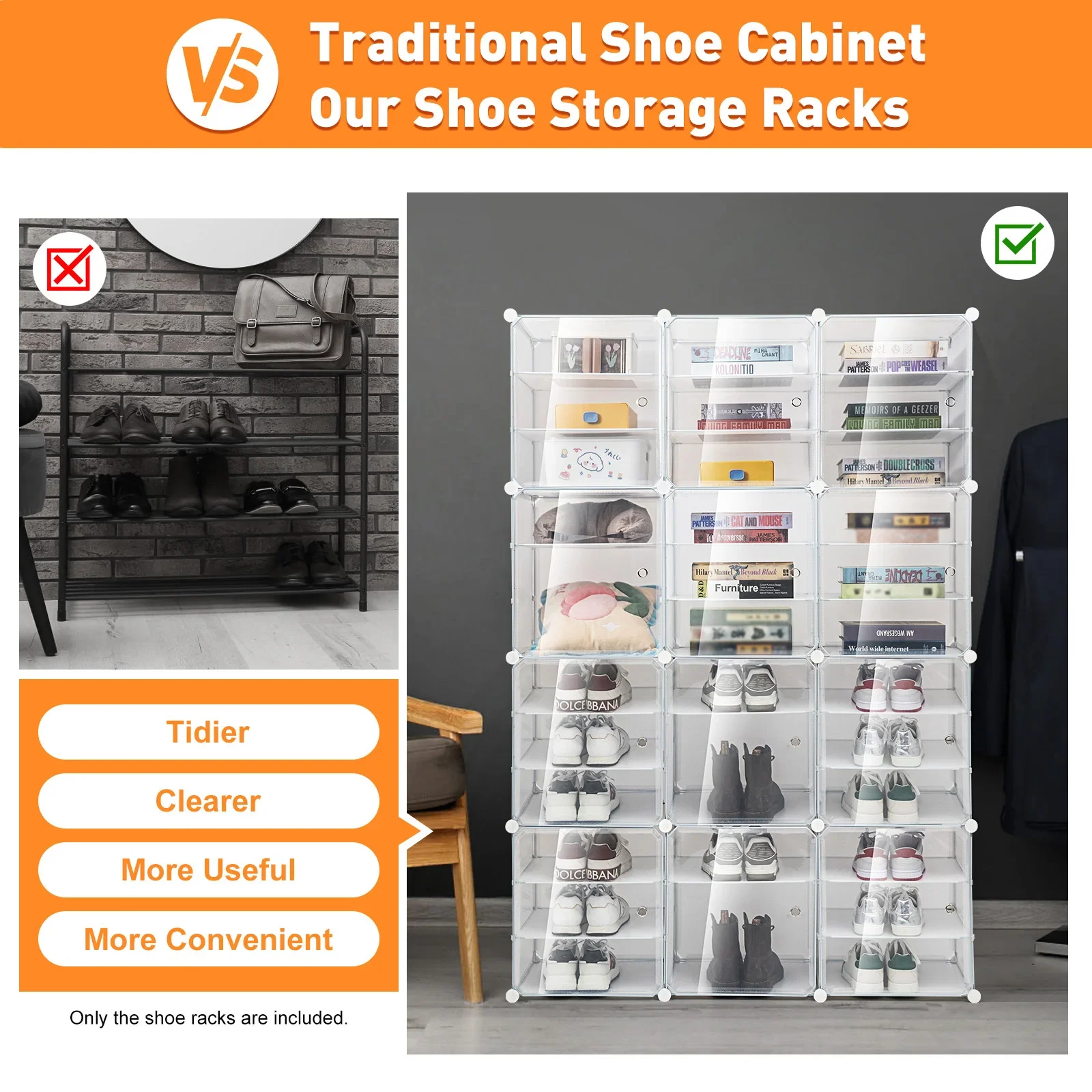 

Multi-Layer Large Shoe Cabinet Rack Waterproof Dust Proof Shoes Stand Storage Organizer Free Standing Space