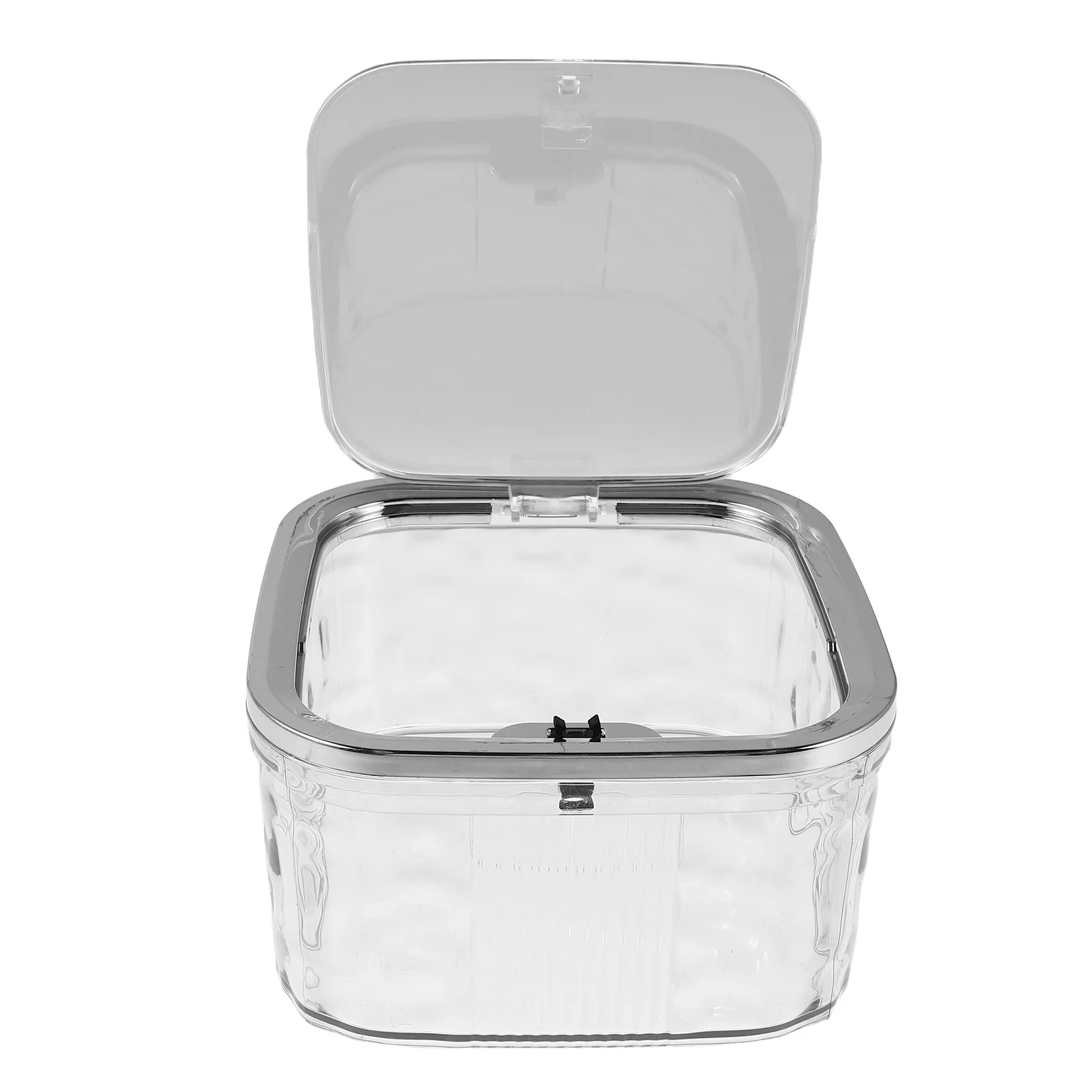 ボウオーガナイザーボックス クリアヘアタイ スクラッンチ収納 プッシュオープン式蓋 旅行や日常使いに最適