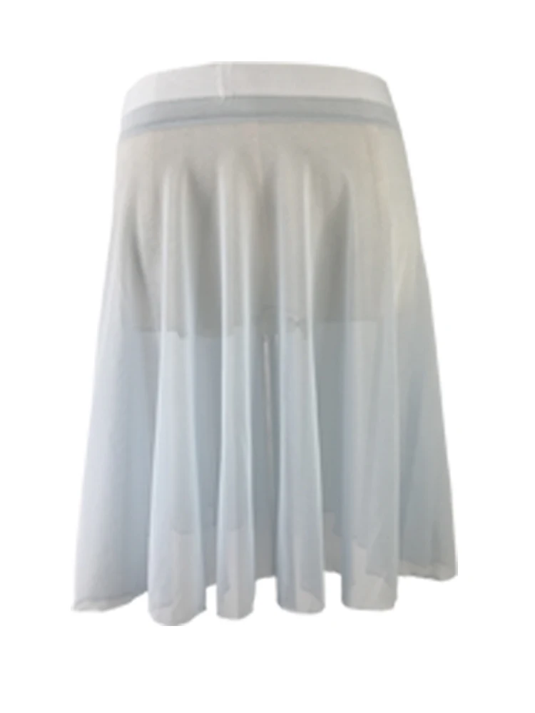 Dames zachte mesh balletrok zwarte dansrokken elastische taille ballerinakleding, trek aan