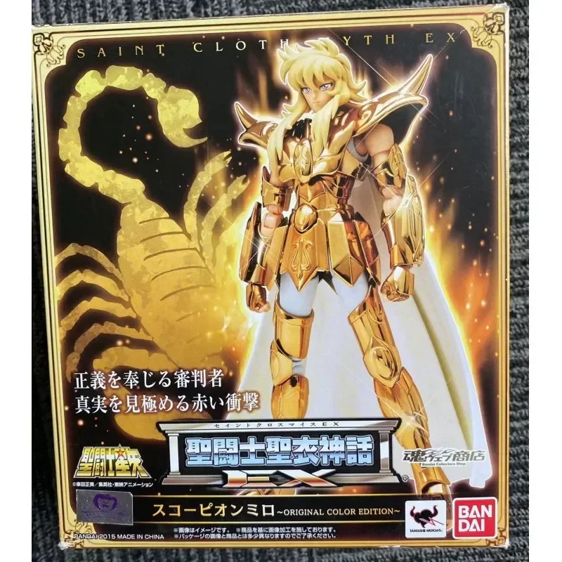 

Фигурка аниме Saint Seiya, фигурка Saint Cloth Ex Скорпион мило, оригинальная Bandai, ПВХ экшн-модель, игрушки, коллекционер, подарок