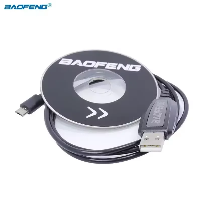

Baofeng BF-T1 Mini Walkie Talkie USB-кабель для программирования для двусторонней радиосвязи BF-9100 BF-T1 с драйвером программного обеспечения CD