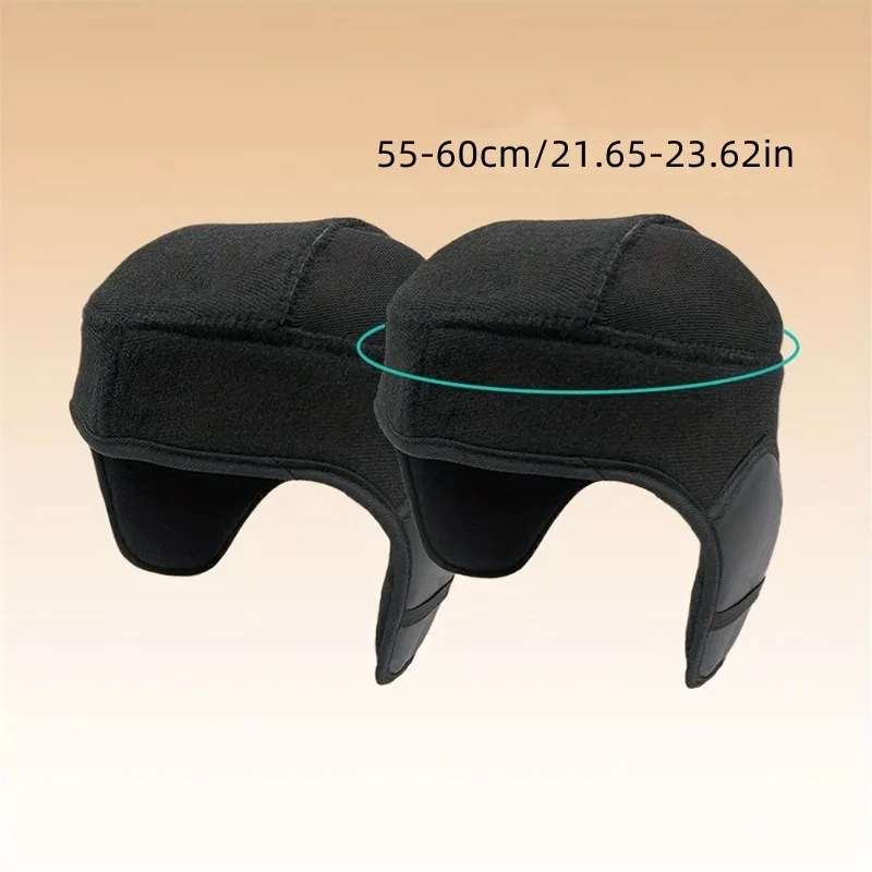 Winter Electric Motorcycle Helmet Liner Warm Beanie Padded Ear Protection Head Cover Motorbike Helmet Liner Cycling Equipment image 5
