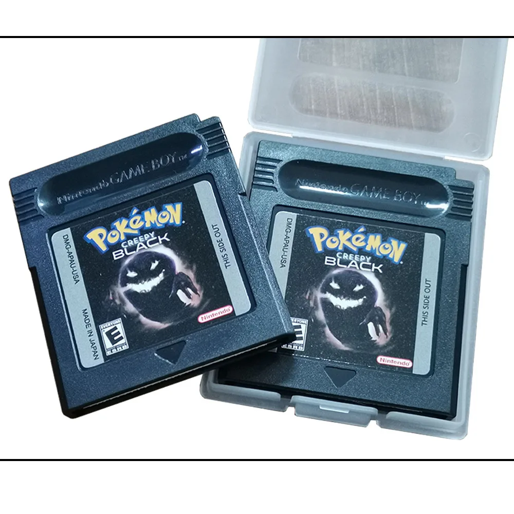 Cartuccia di gioco Pokemon Creepy Black GBC, scheda per console di videogiochi a 16 bit, lingua inglese per GBC/GBA