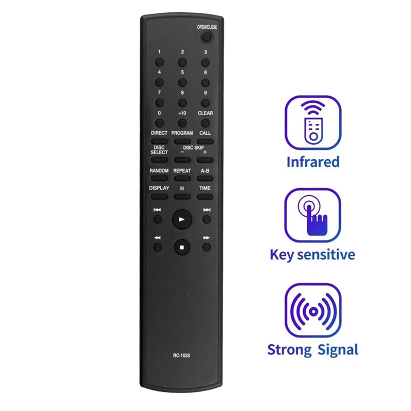 AT12 RC-1033 Remote Control Pengganti untuk Pengontrol Amplifier Daya Penerima AV Denon