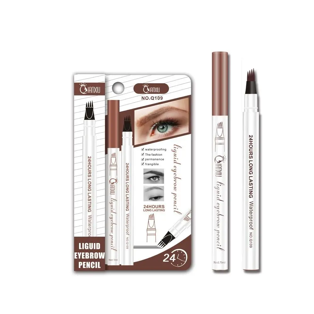 Four Heads Ultra-fine Eyebrow Pencil Waterproof Liquid Eyebrow Pencil Long-Lasting Eyebrow Pencil Eyebrow Makeup Tool