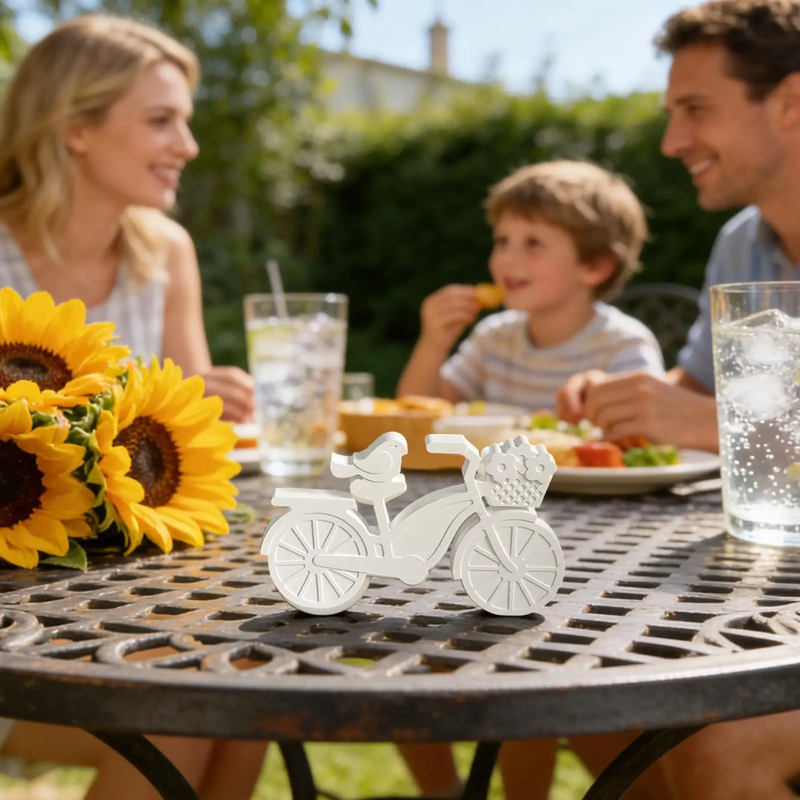 

Bike Mold Bird On Bike Design Reusable Mould Non-Stick Candle Molds Silicone For Resin Casting Candle Making Soap Wax Plaster