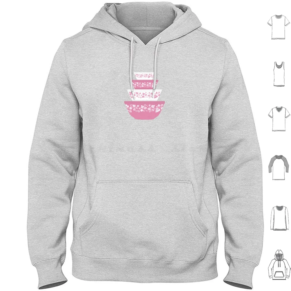 Pyrex Gooseberry Sudaderas con capucha Manga larga Gooseberry Gooseberry Patrón Gooseberry Pyrex Gooseberry Bowls Vintage