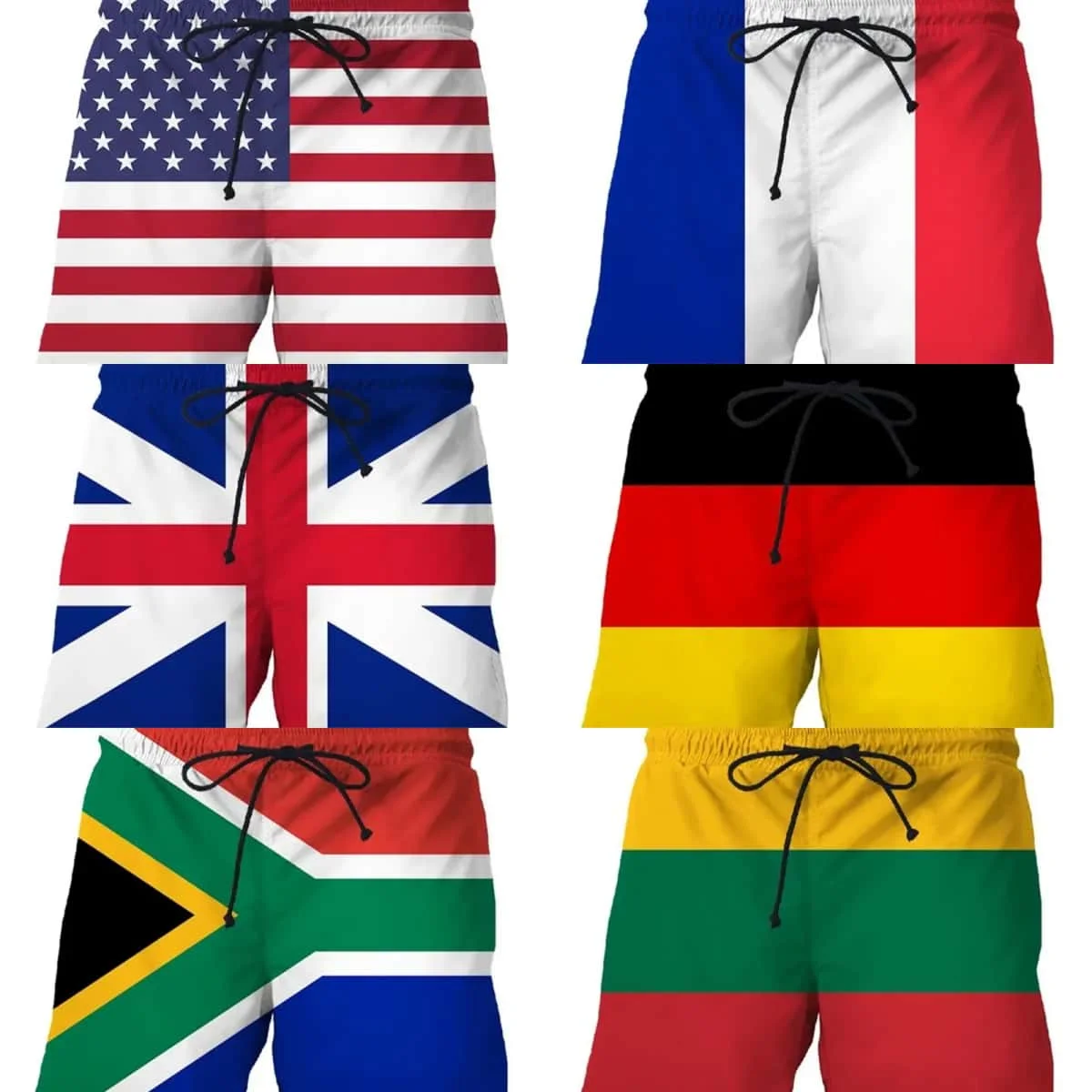 Retro 3D Printed Cuban Flag Beach Shorts Men Summer Casual Street Cube Pattern Short Pants Summer Quick Dry Surf Board Shorts