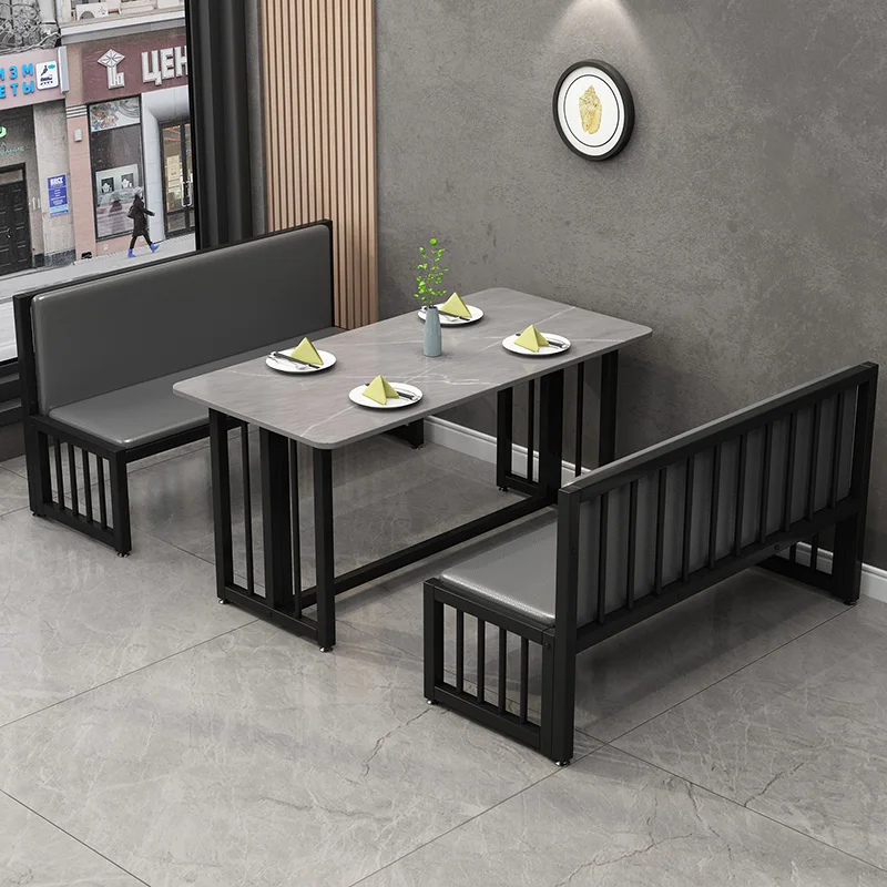 

Restaurant Seat Sofa Restaurant Bar Commercial Dining Table and Chair Combination