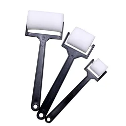 3pcs Sponge Paint Roller Brush Foam Painting Roller Brush Plastic Handle Sponge Brushes Craft Tool For Children Draw