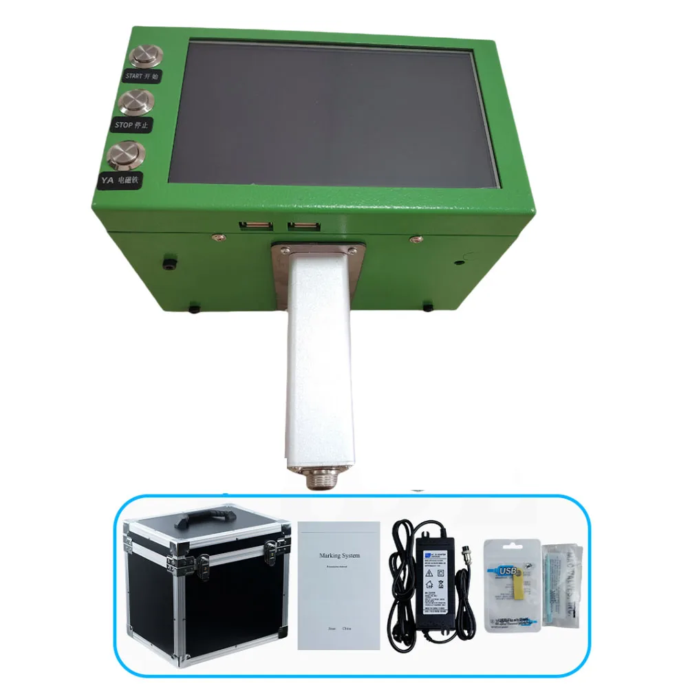 Elektrische metalen markeermachine, draagbare markeermachine Bereik 90x30/120x30/150x40mm Touchscreen Markering Metaalgraveren (110V)