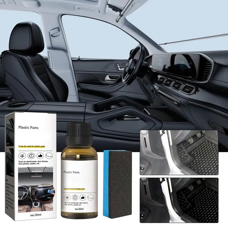 30ml Car Refurbishing Agent Portable Refurbish Tools For Disperse Rain, Remove Sleet & Ice Car Interior Coating Agent With Spong