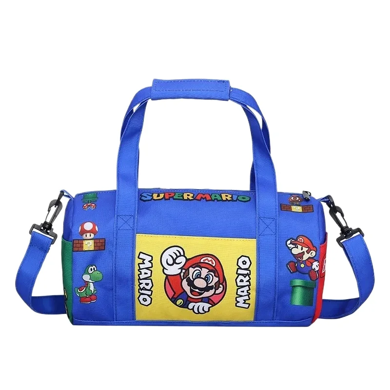 

Мультфильм Мариос, креативная периферия, новый стиль, бейсбольная сумка с цветными блоками, сумка через плечо, сумки, декоративные предметы