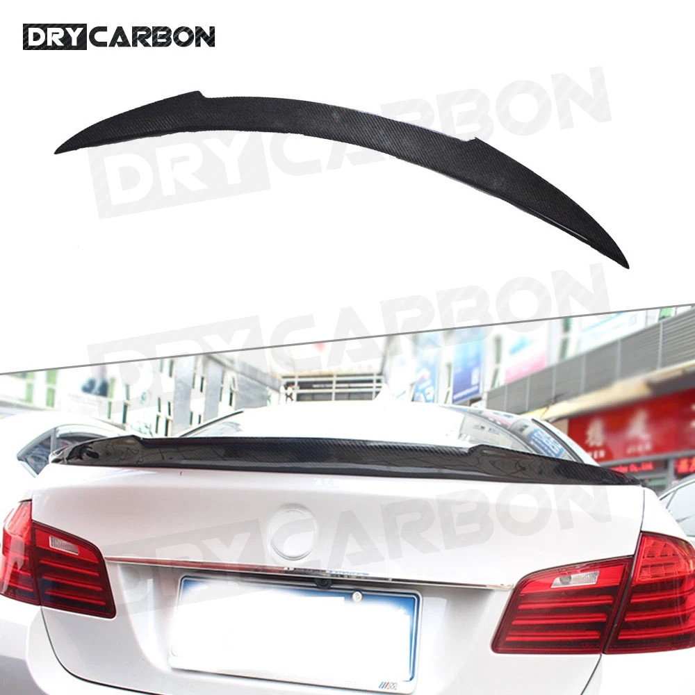 

Carbon Fiber Rear Spoiler For BMW 5 series F10 F18 520i 528i 530i 535i 550i 2010-2018 Boot Trunk Trim Wings Car Styling ABS