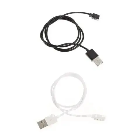 Charger Smart Bracelet Cable Universal USB Charging Wire 2 Pin 4mm Clip Watch