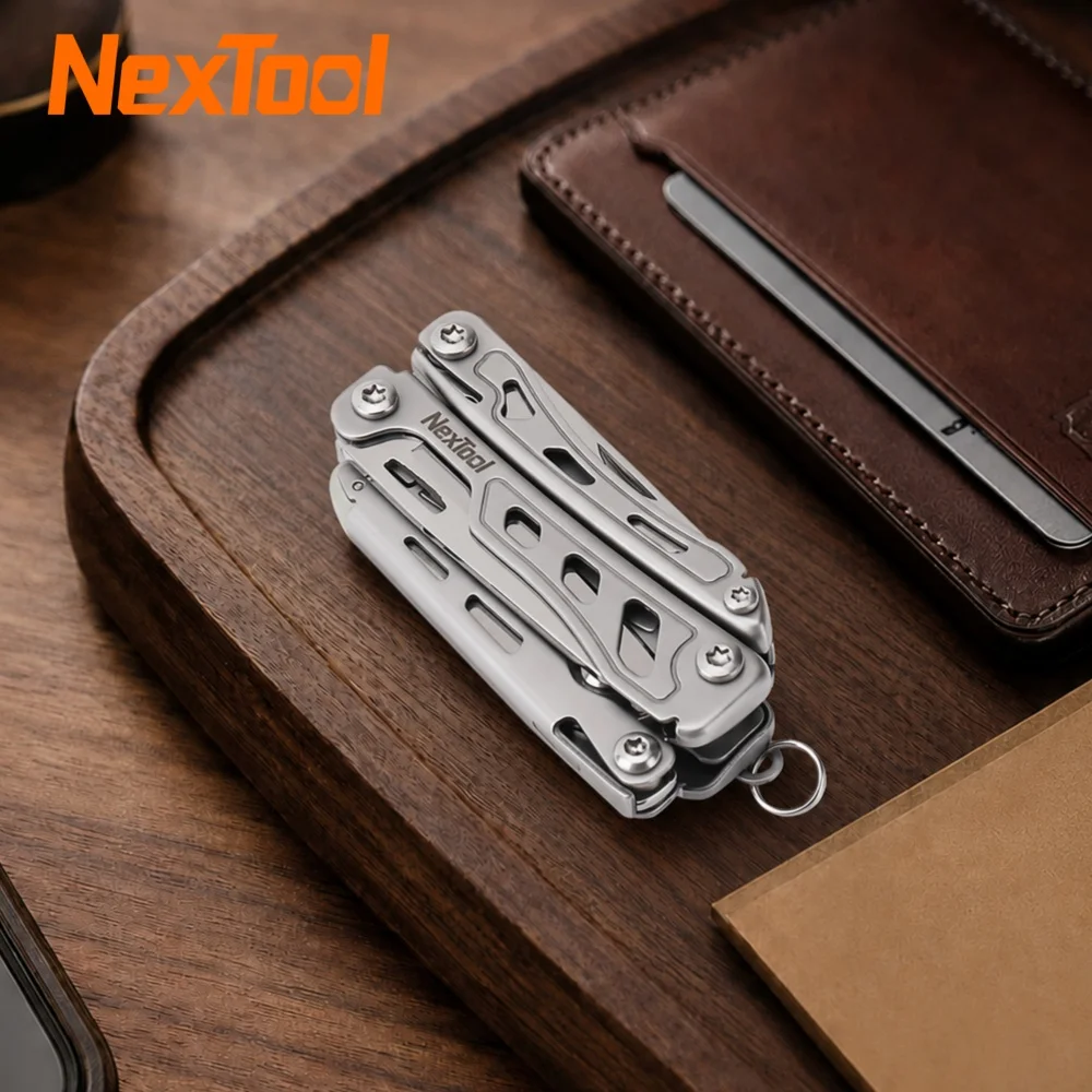 NexTool Keychain  Mini Flagship F12 15-in-1 Multitool Plier Screwdriver Bottle Opener Scissors Bottle EDC Camping Outdoor Tool