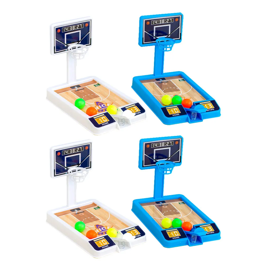 

4 набора миниатюрных интерактивных настольных баскетбольных игр для развития координации рук и глаз у детей
