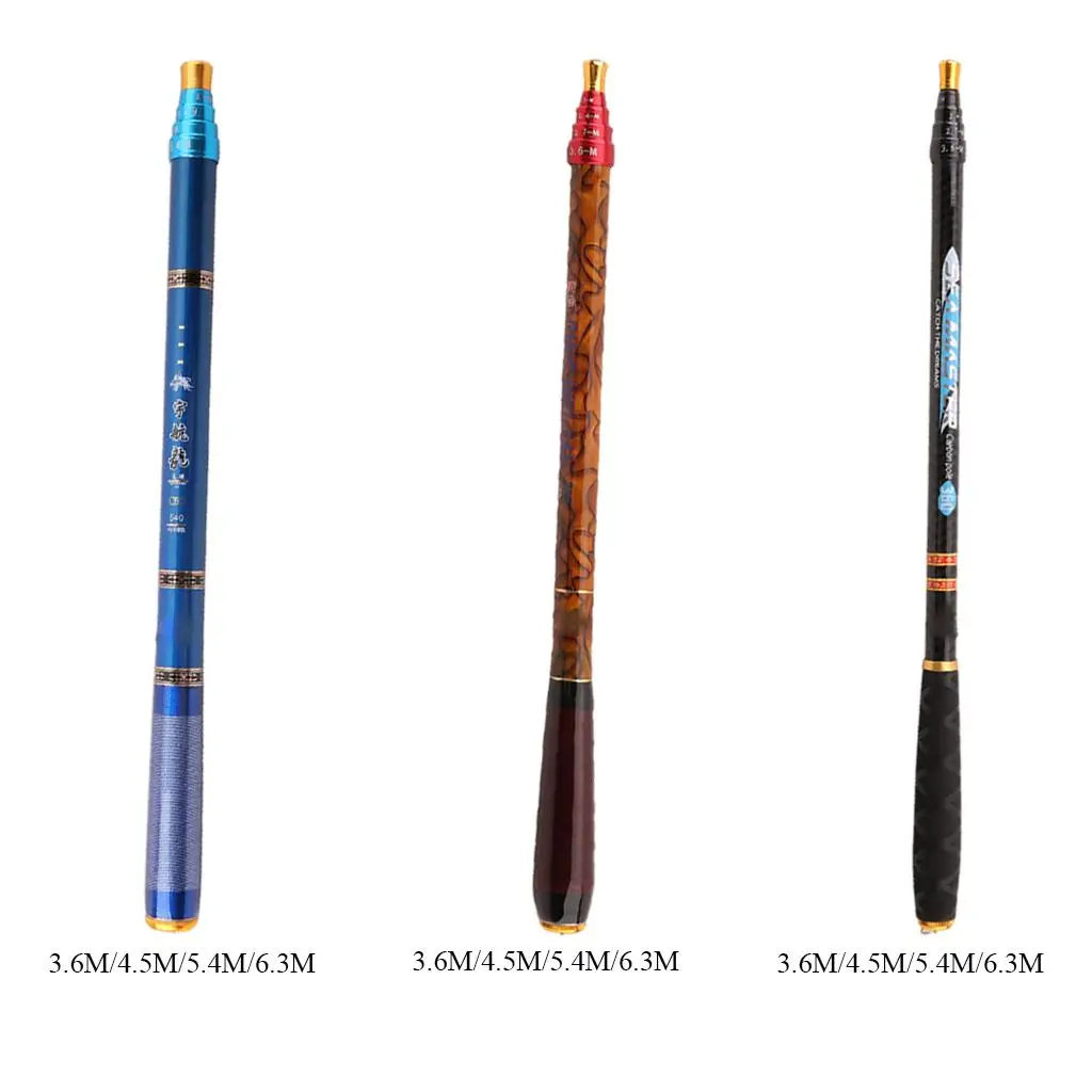 

3.6m/4.5m/5.4m/6. Portable Telescopic Pier Beach Sea Fishing Rod Pole