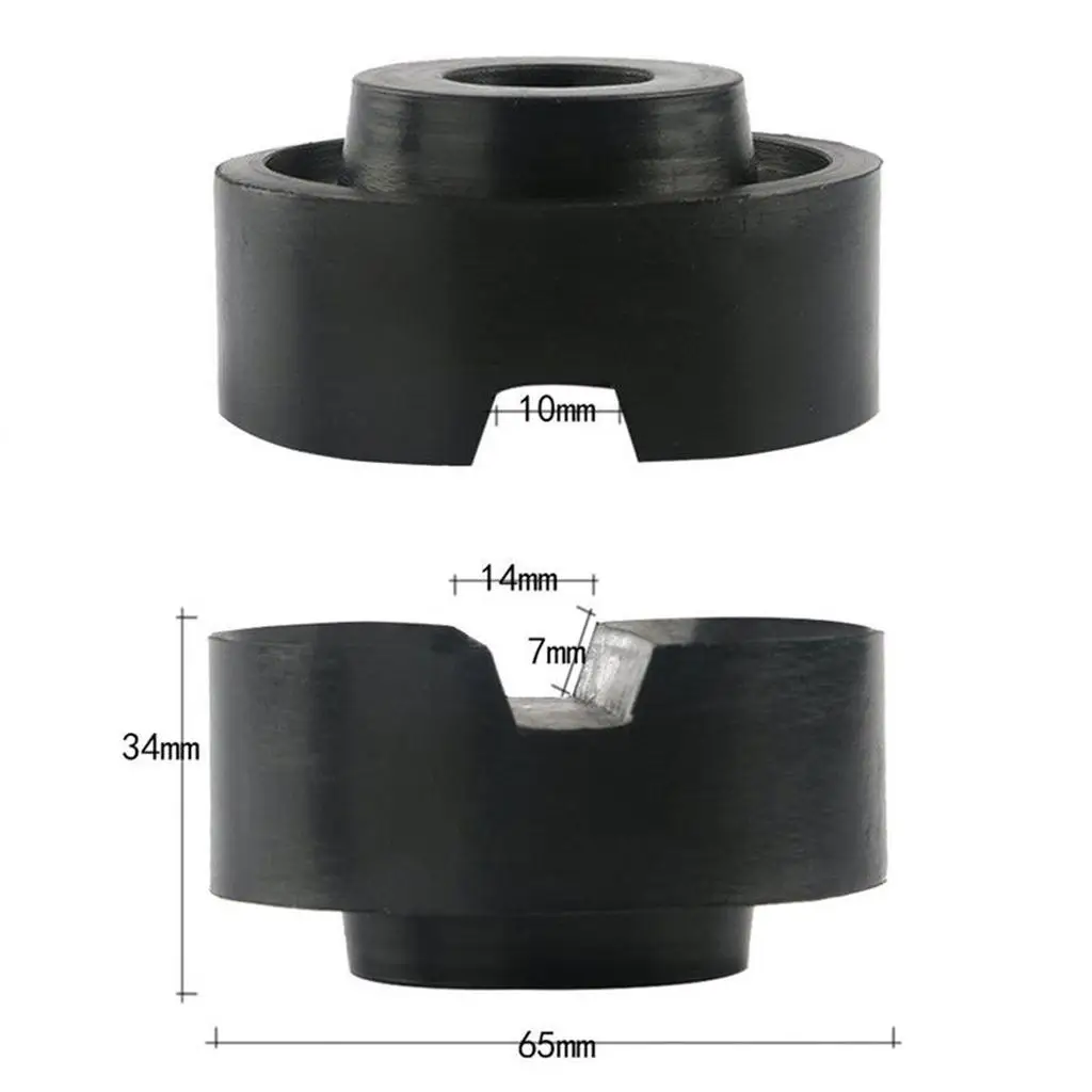 Rubber Large Slotted Jack Pad Adapter Floor Frame Rail Protector Anti Scratch Car Tool for Universal Vehicle Use