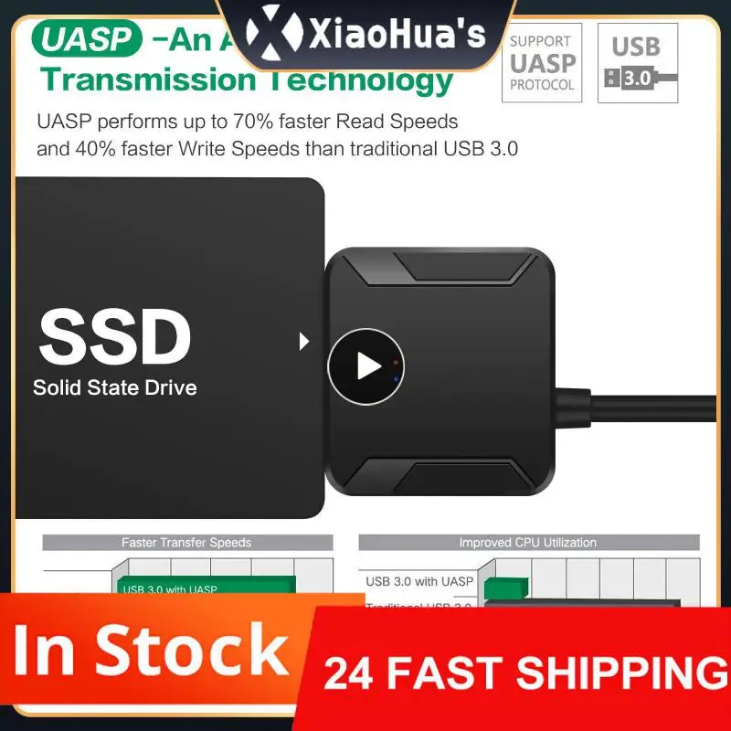 Zexmte SATA To USB 3.0 Adapter USB A To SATA 3 Cable 6Gbps Support 2.5/3.5 Inch Hard Disk External HDD SSD cabo sata adaptador