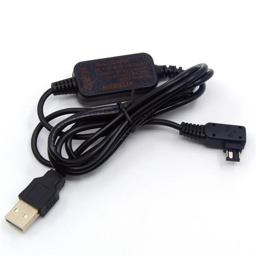 DSLR قوة البنك شاحن AC-PW10AM USB كابل 8 فولت لسوني A77 A99 A100 A200 A290 A350 A380 A390 A450 A550 A700 A850 A900 Nex-VG10