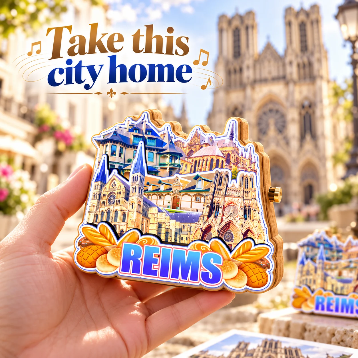 Dinan Tours Orleans Chambord Chenonceaux Corsica French Guiana Strasbourg Reims France Fridge Magnet Travel Souvenir Gift