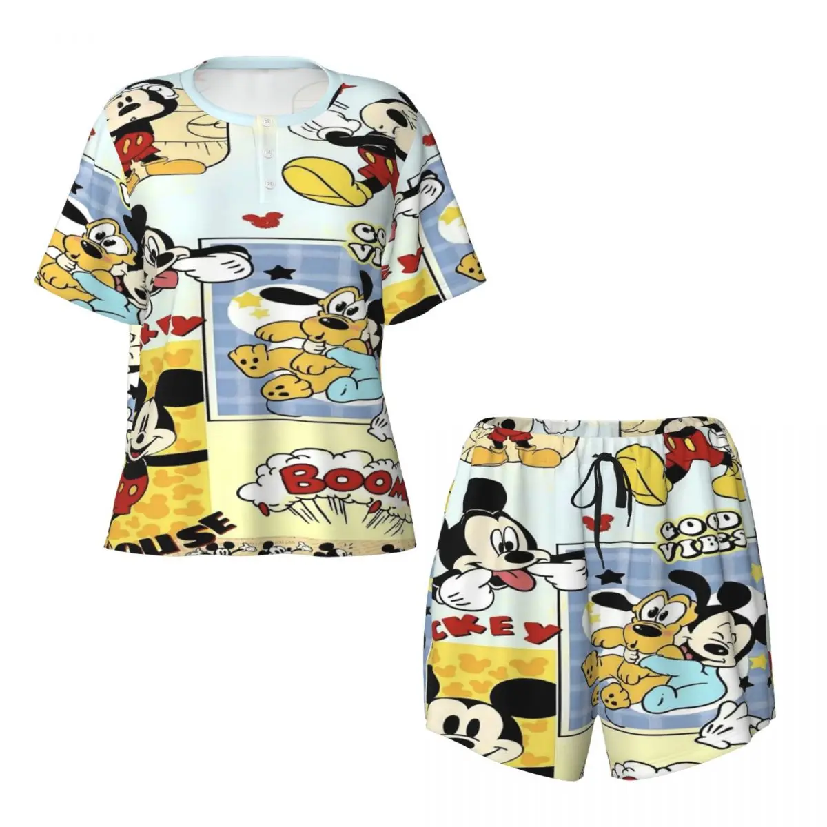 Pijamas de mujer de Disney, conjunto de 2 piezas, pijama para mujer