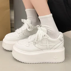 Autumn Women Sneakers Luxury 7cm Platform Casual Shoes Flat Skateboard Trainers Tennis Sports Shoes Comfortable Chunky Sneakers