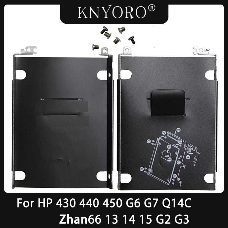 

New For HP ProBook 430 431 435 436 440 441 445 446 450 G6 G7 Zhan66 13 14 15 G2 G3 HDD Hard Disk Drive Caddy Bracket + Screws