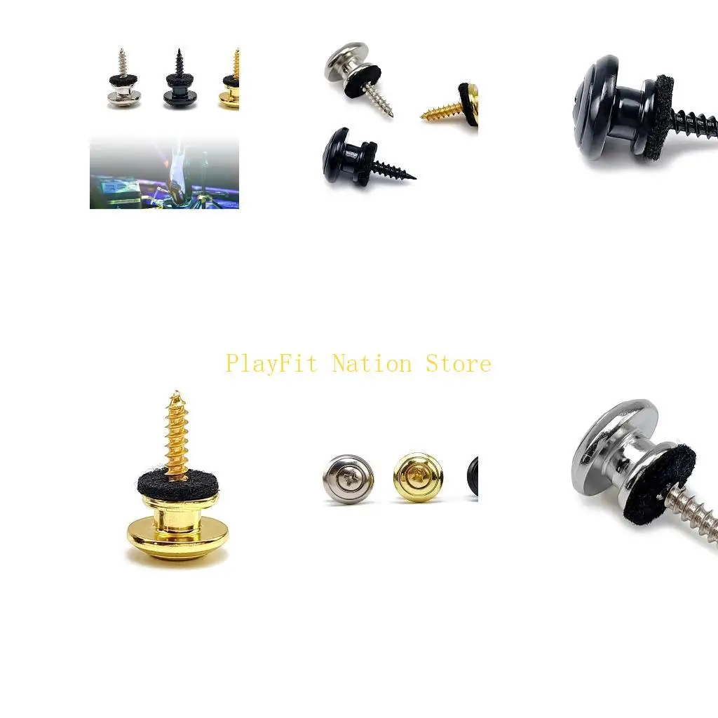 

242F Ремешок для гитары Концевой штифт Хвостовой гвоздь Кнопка блокировки Колышки Акустическая электрогитара Гавайская гитара