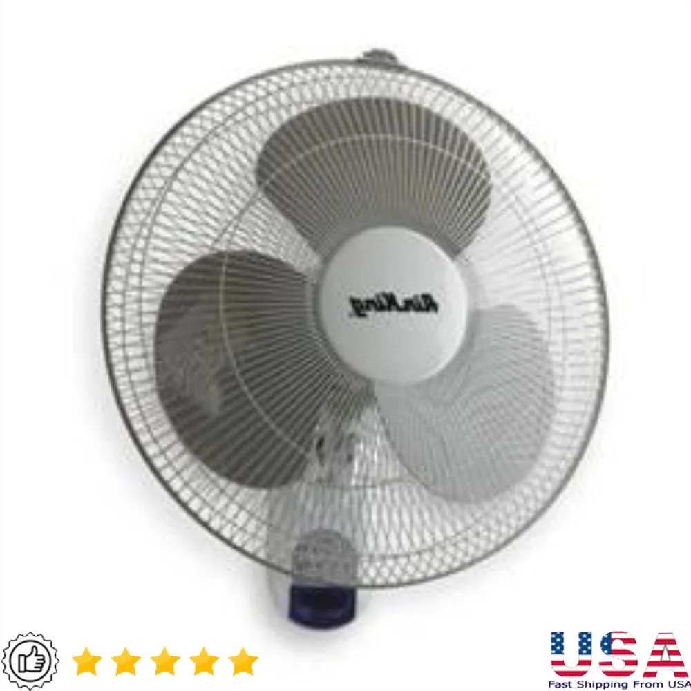 

Настенный вентилятор с 3 скоростями и дистанционным управлением, стальная конструкция, прочные лопасти, простая установка, мощность 46 Вт, кухня, спальня, гостиная