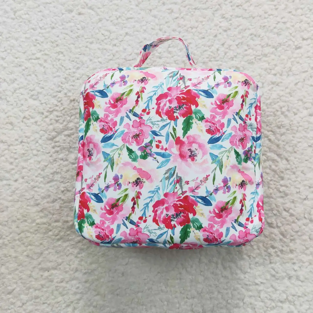 2​023 New Arrivals Wholesale Boutique Baby Children Portable School Lunchbox ids Floral Lunch Bag