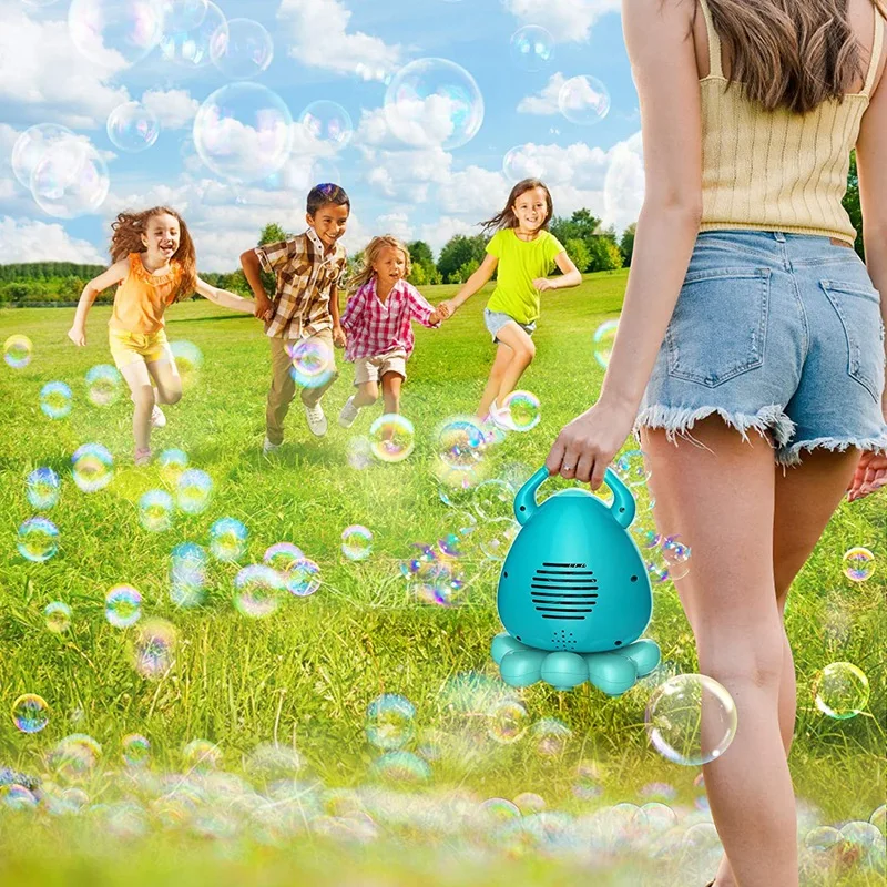 Octopus Automatic Bubble Machine, Portable Music Bubble Maker, Bubble Toys For Boys Girls Age 3+ Outdoor Indoor Parties