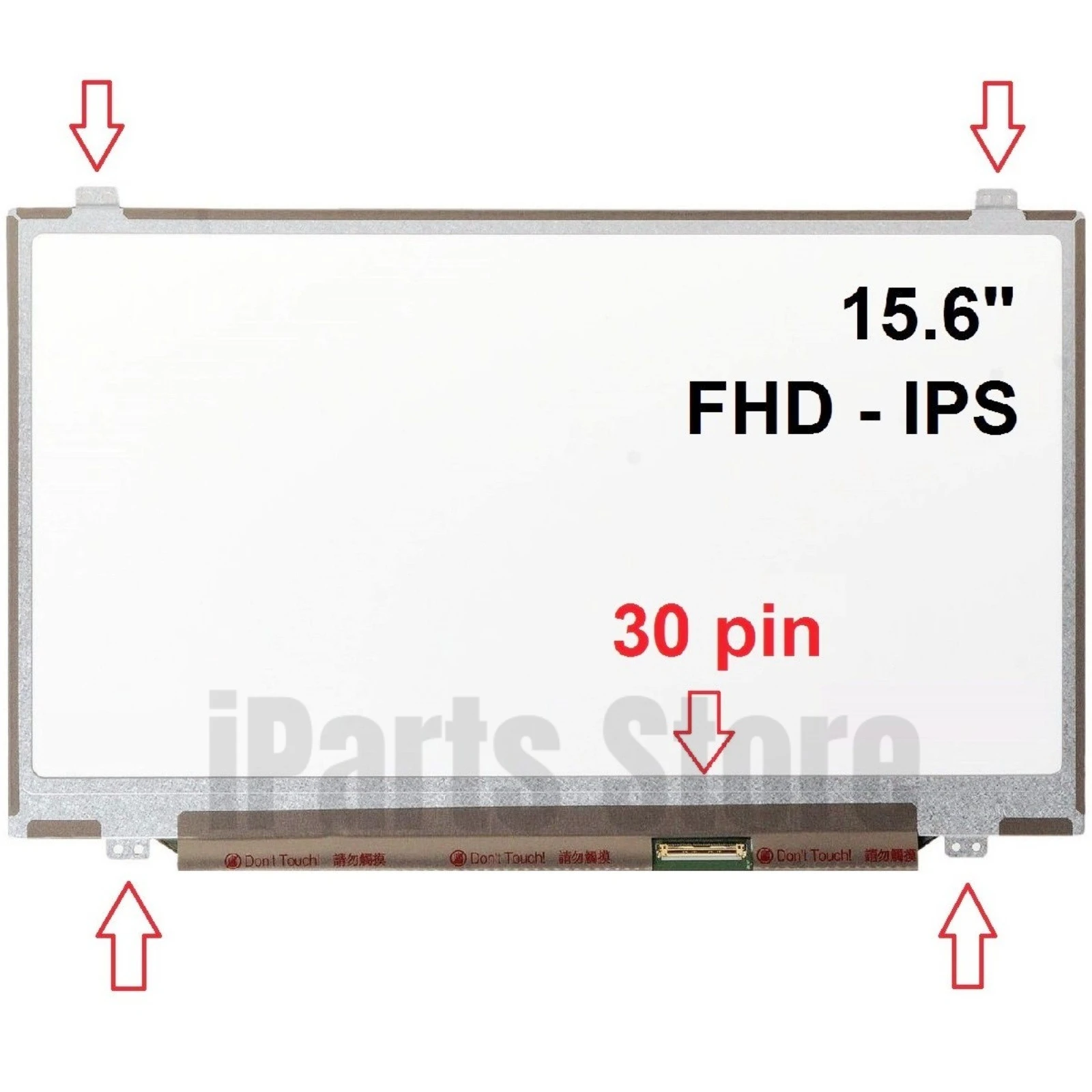 iParts Display B156HAN06.1 B156HAN04.1 B156HAN04.0  NV156FHM-N42 V8.0 NV156FHM-N41 LP156WF6-SPD1 1920x1080 FHD LCD Screen OEM