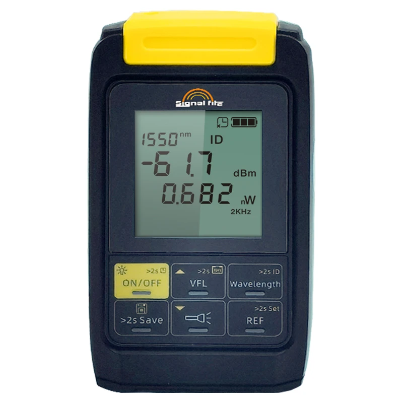 

Комплект измерения оптической мощности Signal Fire ZS-20C-V20, визуальный локатор неисправностей для портативного оптоволоконного FTTH, 100% проверка качества