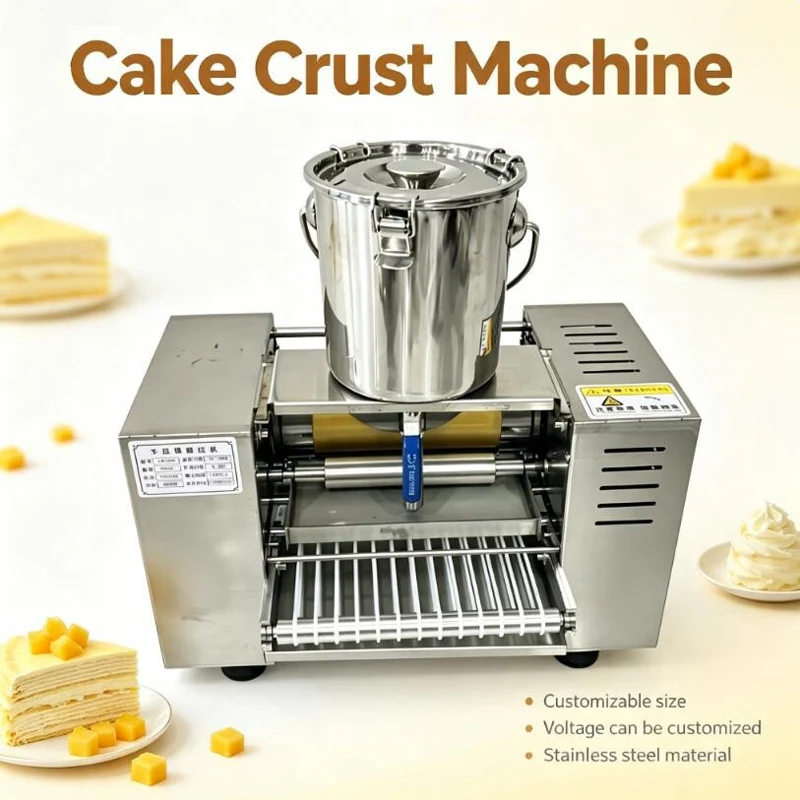 Fully Automatic Commercial Mille Crepe Maker Multi Functional Durian Mango Crepe Skin Machine Spring Pancake Towel Roll Equipmen