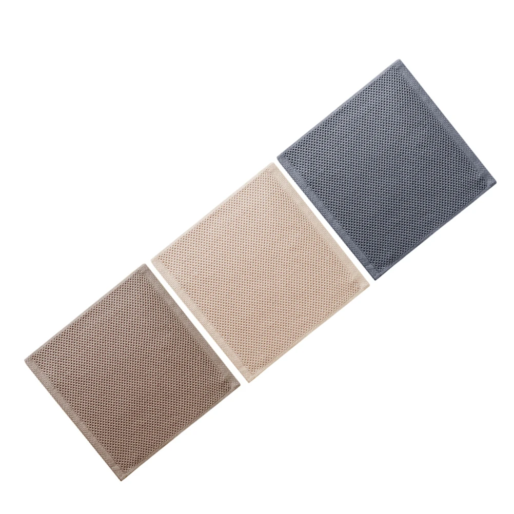 

3pcs Cotton Kitchen Towel Dish Washing Cloth Cleaning Scrub Wipes For Dishes Pan Bowl Household Kitchen Gadgets Easy