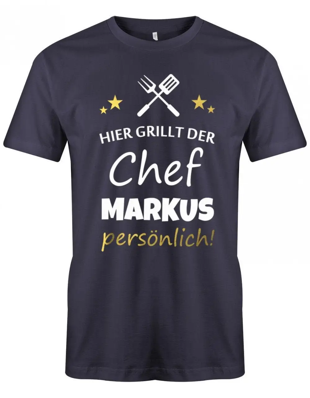 Hier Grillt Der Chef Persönlich Fleisch Griller Grillen Herren T Shirt