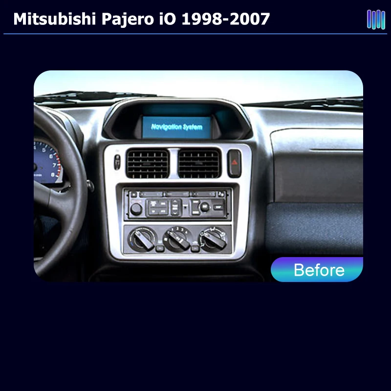 AI VOICE Android Car Radio Multimedia player for Mitsubishi Pajero iO 1998-2007 GPS Navigation Stereo Screen Video Tape
